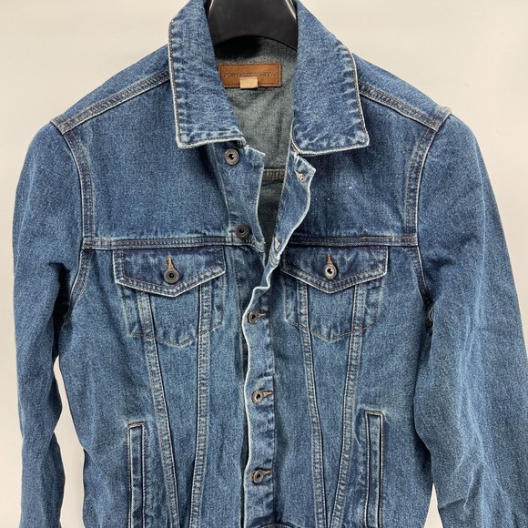 Santana Abraxas Denim Jacket Port Authority Custom Rock Psychedelic Back Print S - Picture 3 of 9